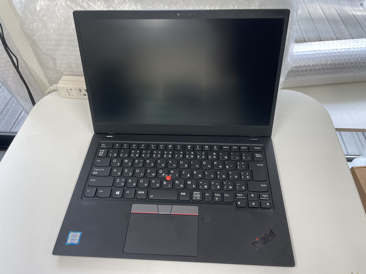 lenovo thinkpad x1 carbon 7th Gen コーヒーをキーボードにこぼして