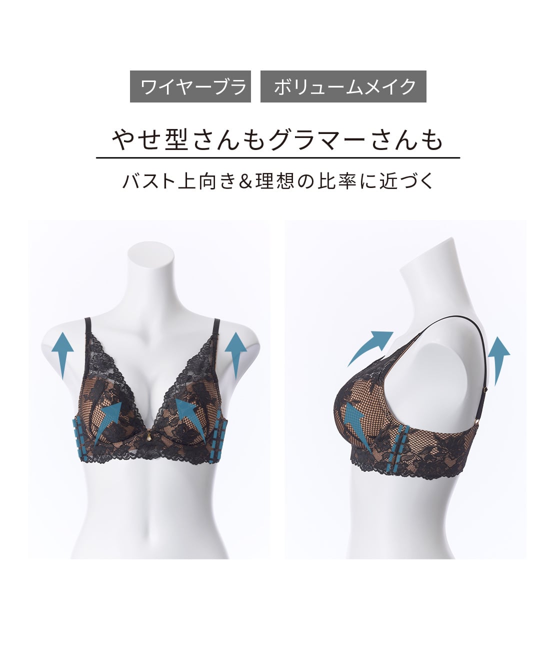 ナイスバディブラリュクス(C65 ブラック): SALON by PEACH JOHN