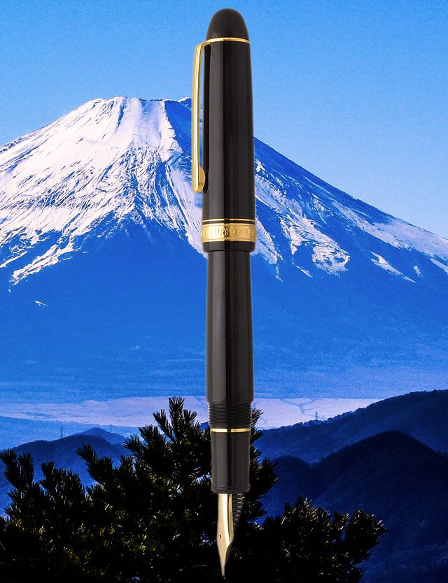 PLATINUM プラチナ万年筆 ＃3776 センチュリー 万年筆 ブラックイン