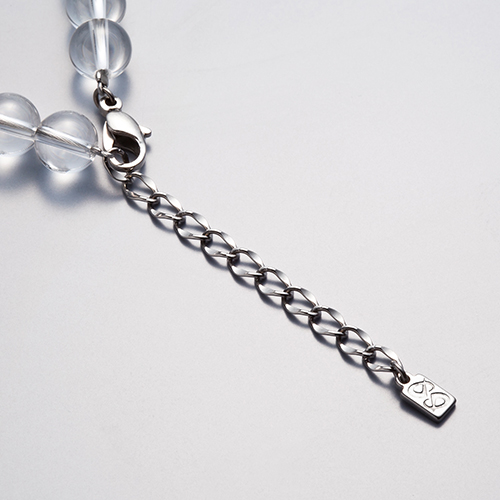 水晶ネックレス(5mm玉) 50cm | ファイテン公式通販サイト【ファイテン