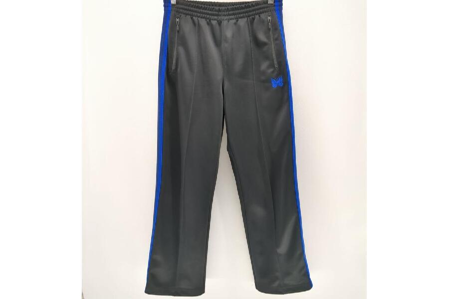 ニードルス アーバンリサーチ MR557 トラックパンツ ブラック×ブルー