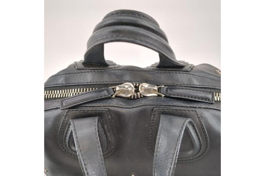 ハンドバッグ ジバンシィ ナイチンゲール ブラック レザー スタッズ