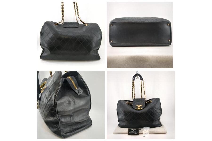 シャネル ビコローレ スーパーモデル チェーン ボストン トートバッグ