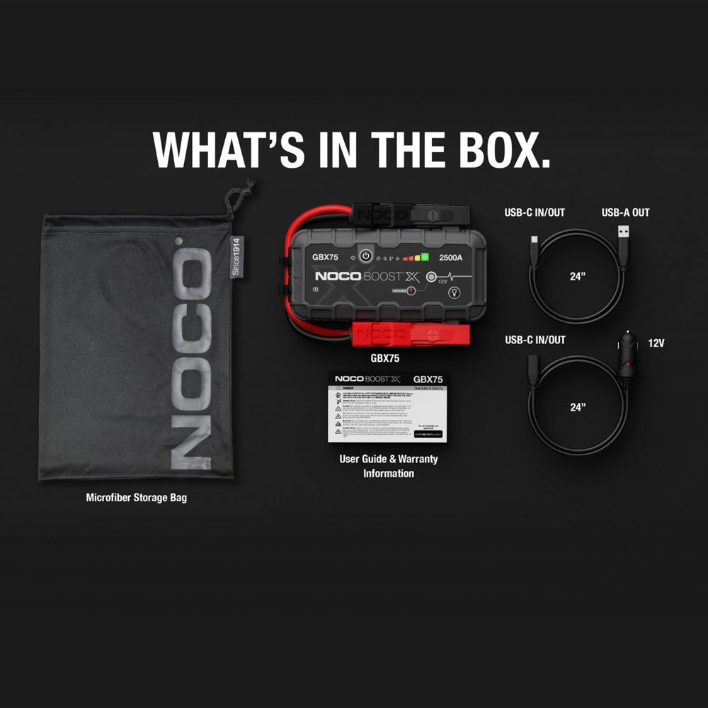 NOCO GBX75 Boost X 12V 2500A Jump Starter — PLP Battery Supply