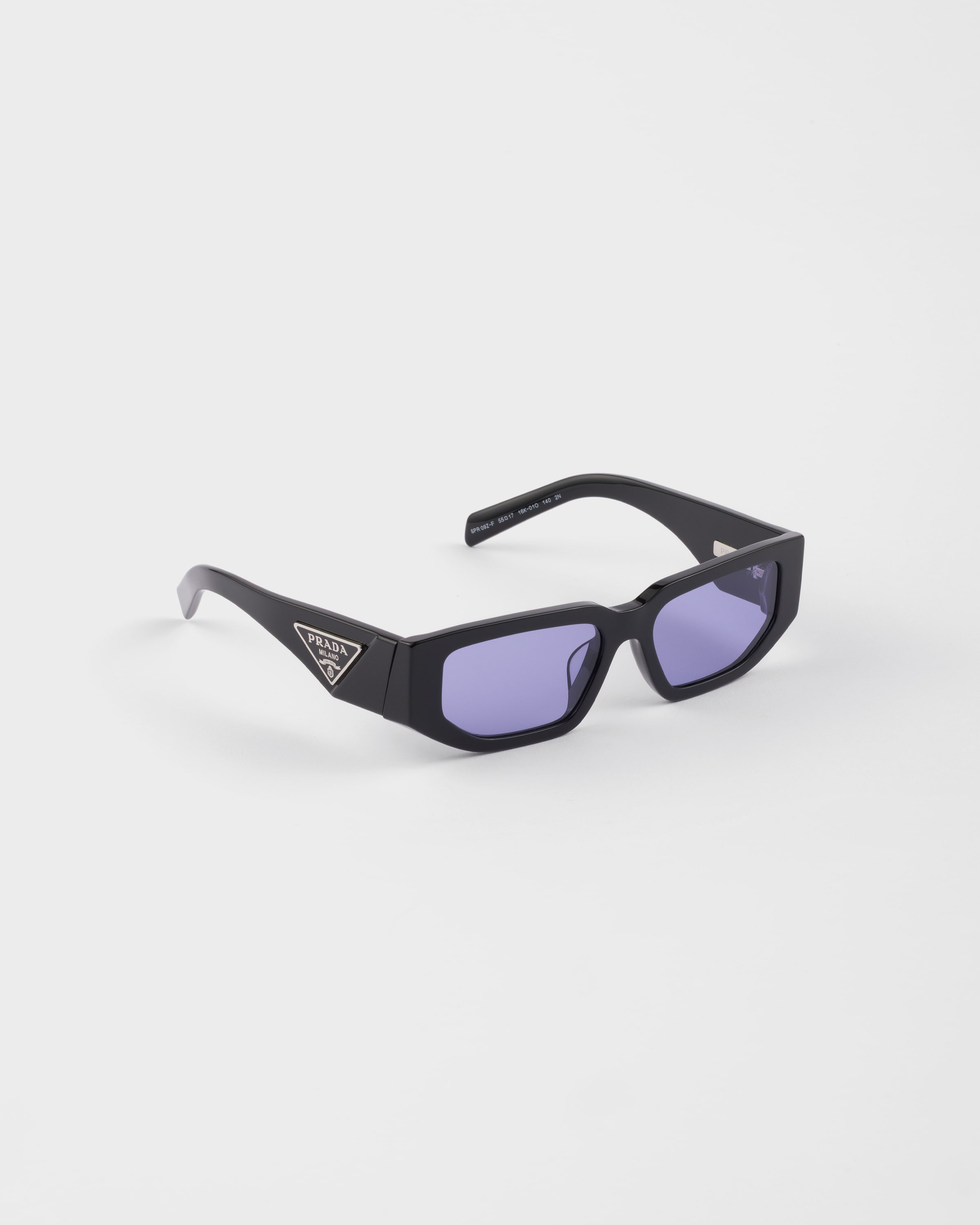 Purple Lenses Sunglasses With Triangle Logo | PRADA