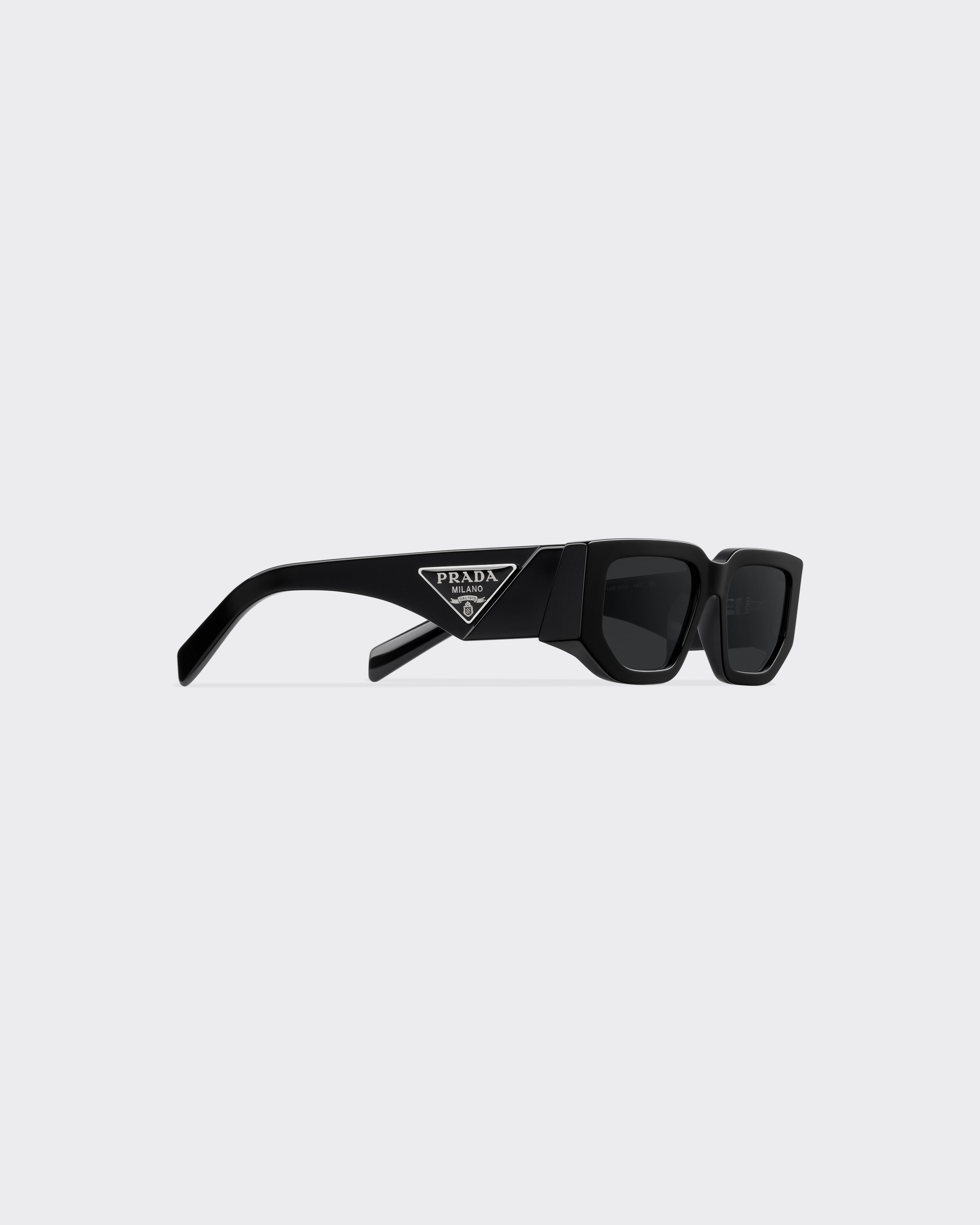 Slate Gray Lenses Sunglasses With Triangle Logo | PRADA