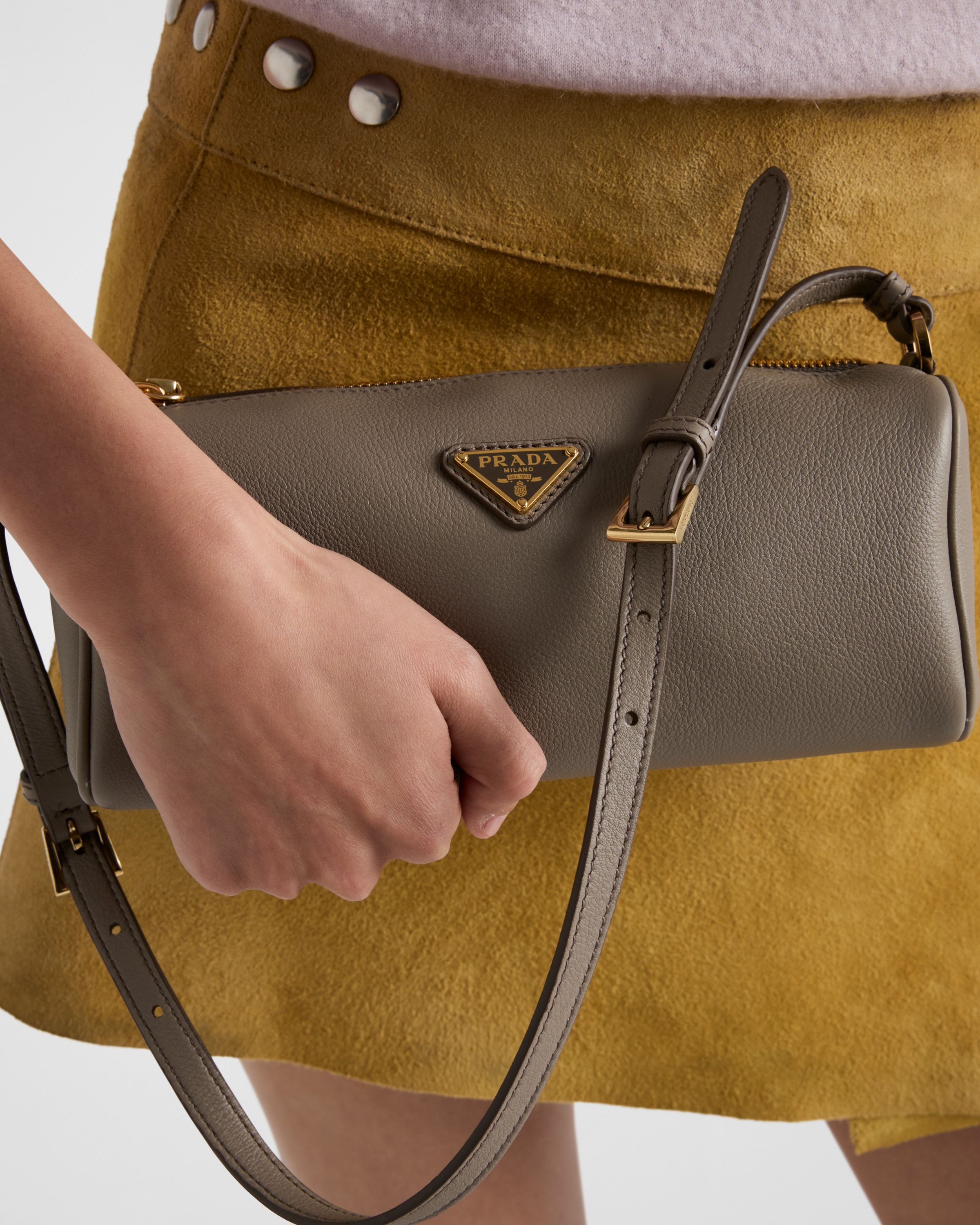 クレイグレー レザー ポーチ | PRADA