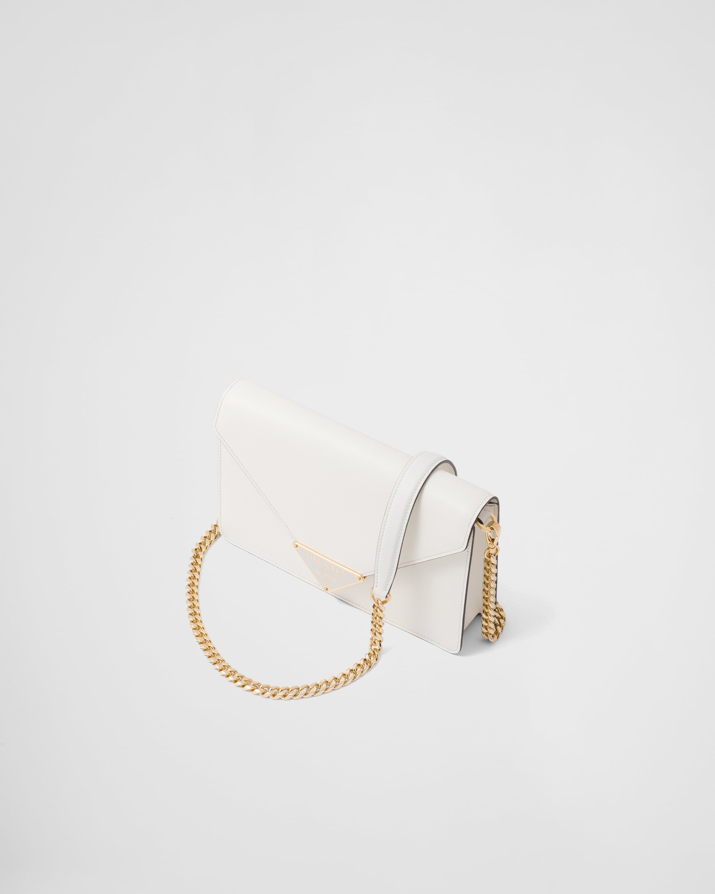 ホワイト サフィアーノレザー ショルダーバッグ | PRADA