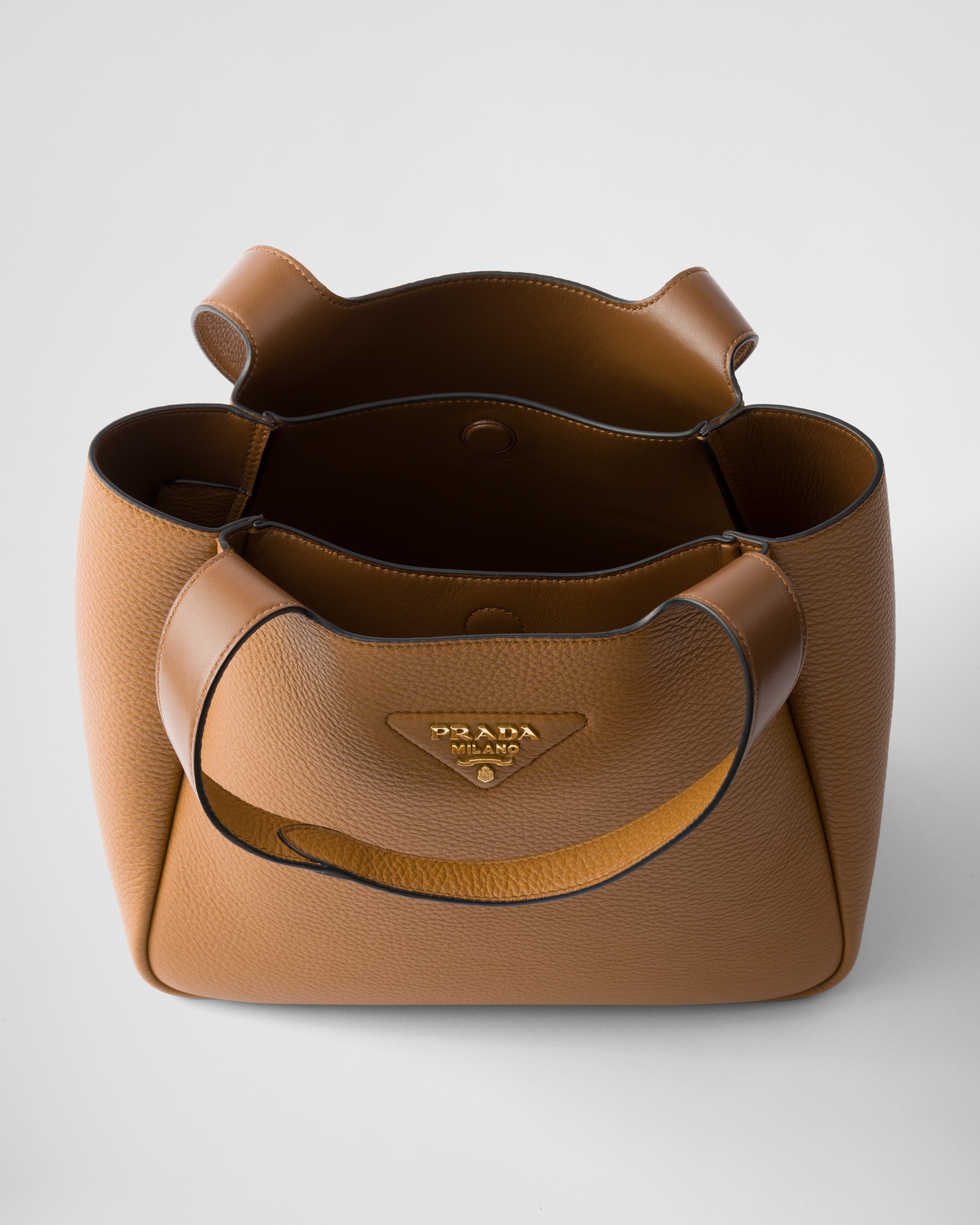 キャラメル スモール レザー トートバッグ | PRADA