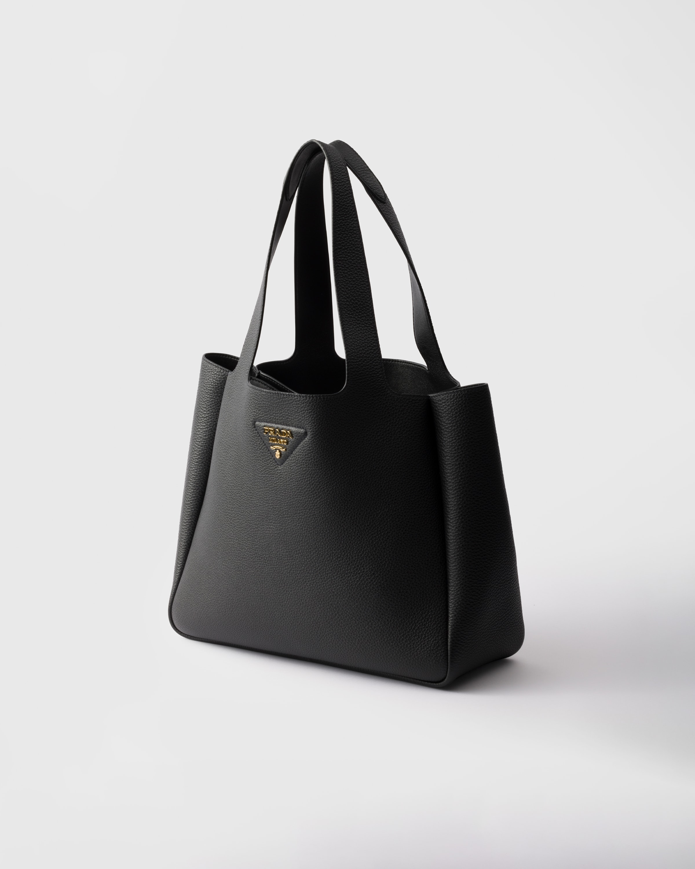 ブラック ミディアム レザー トートバッグ | PRADA