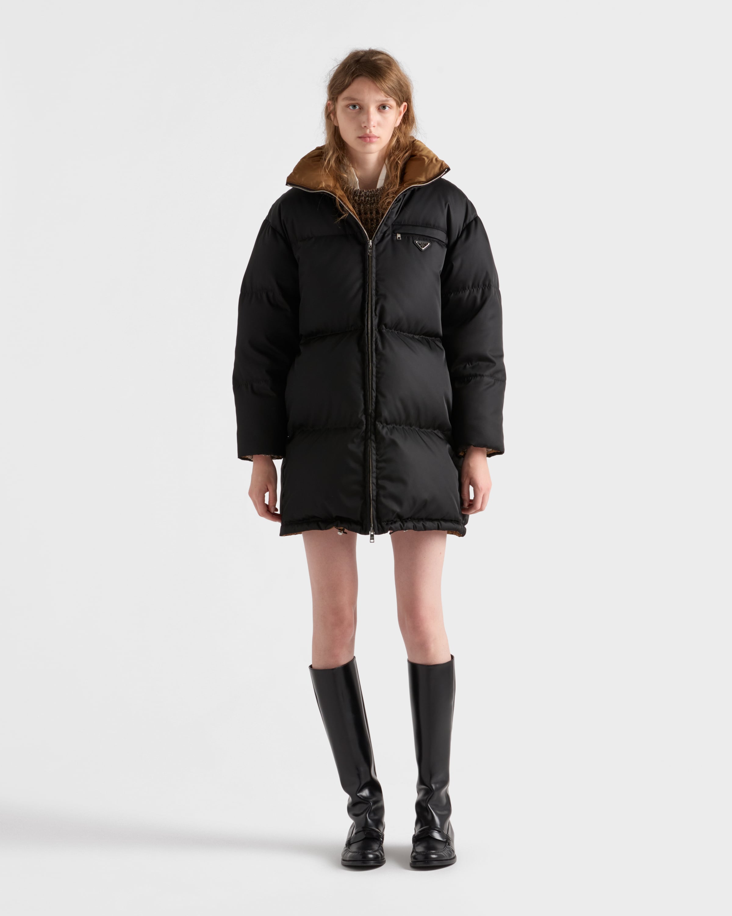 Black Re-nylon Down Jacket | PRADA
