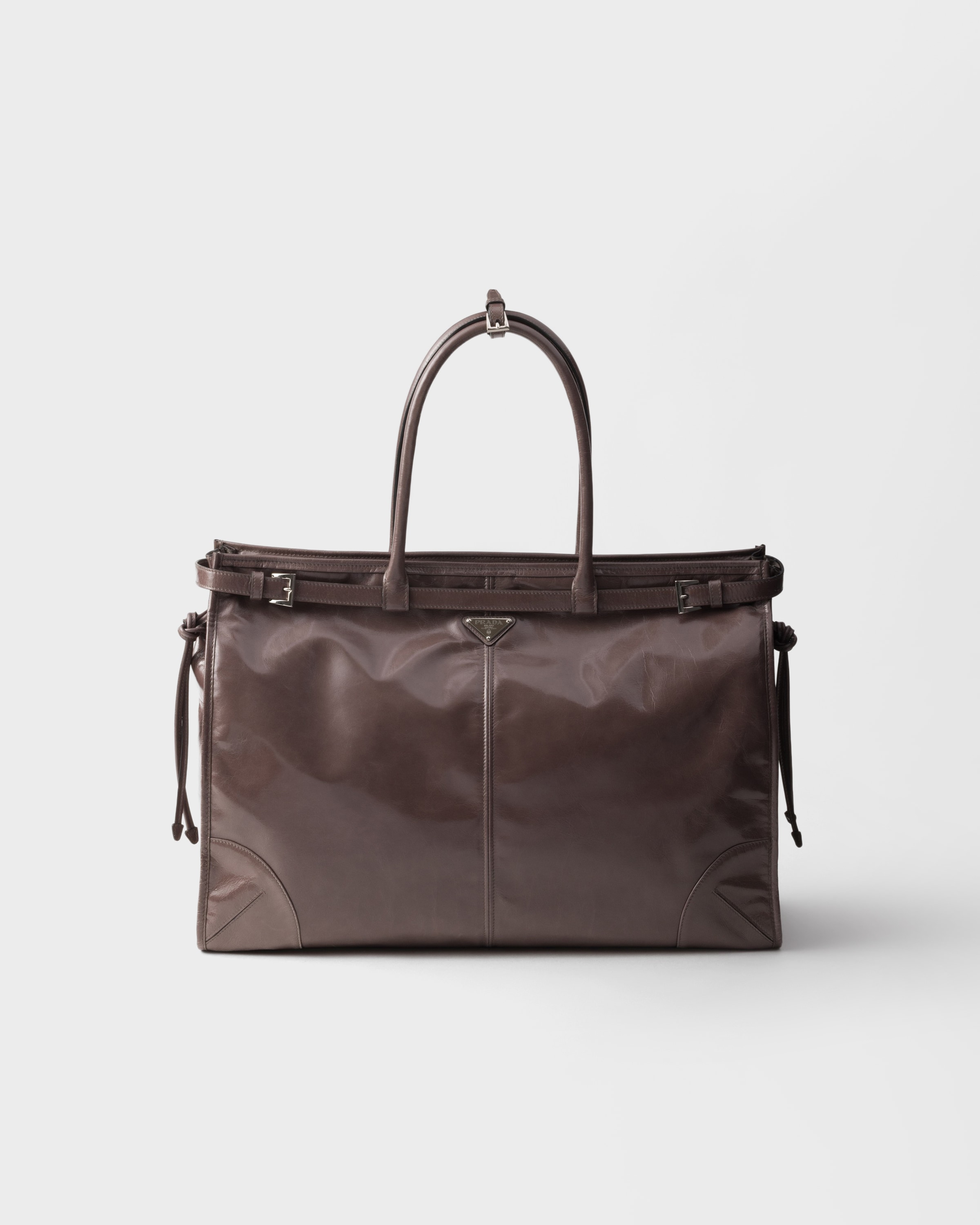 プラダ公式 メンズ】ナイロン＆レザー ブリーフケース｜PRADA