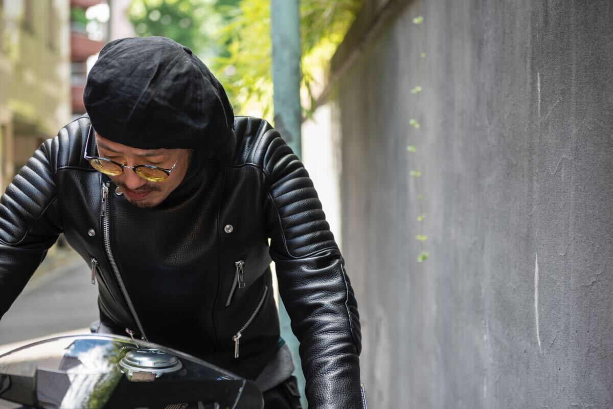 美品 ロアーズオリジナル ゴート 山羊革 サイズL レザージャケット