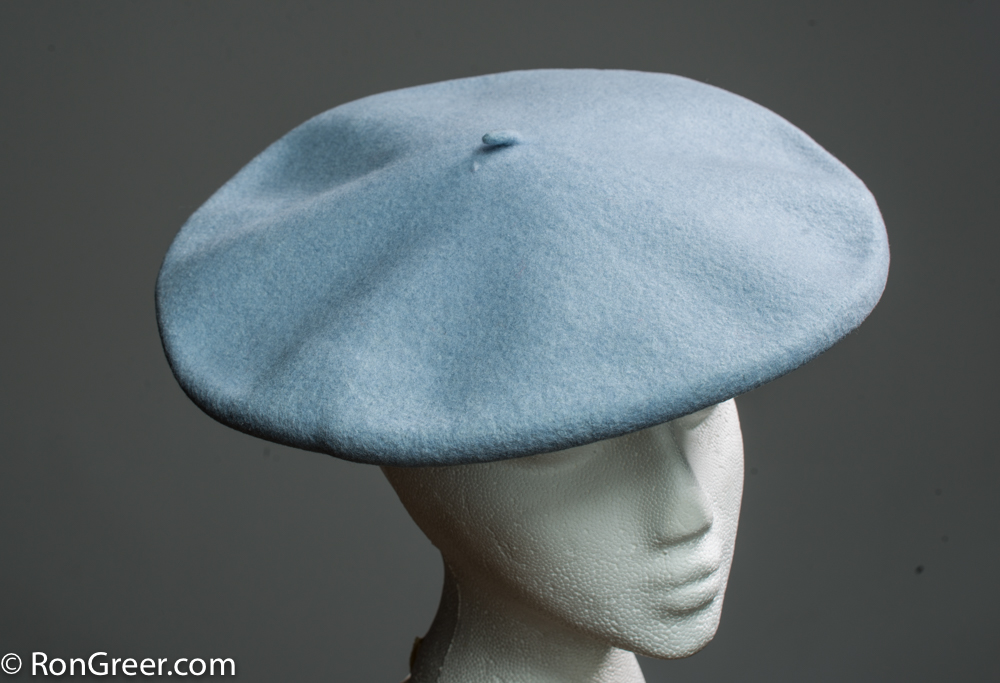 12 inch (30.5cm) Basque Beret, in very Dark Green (almost black