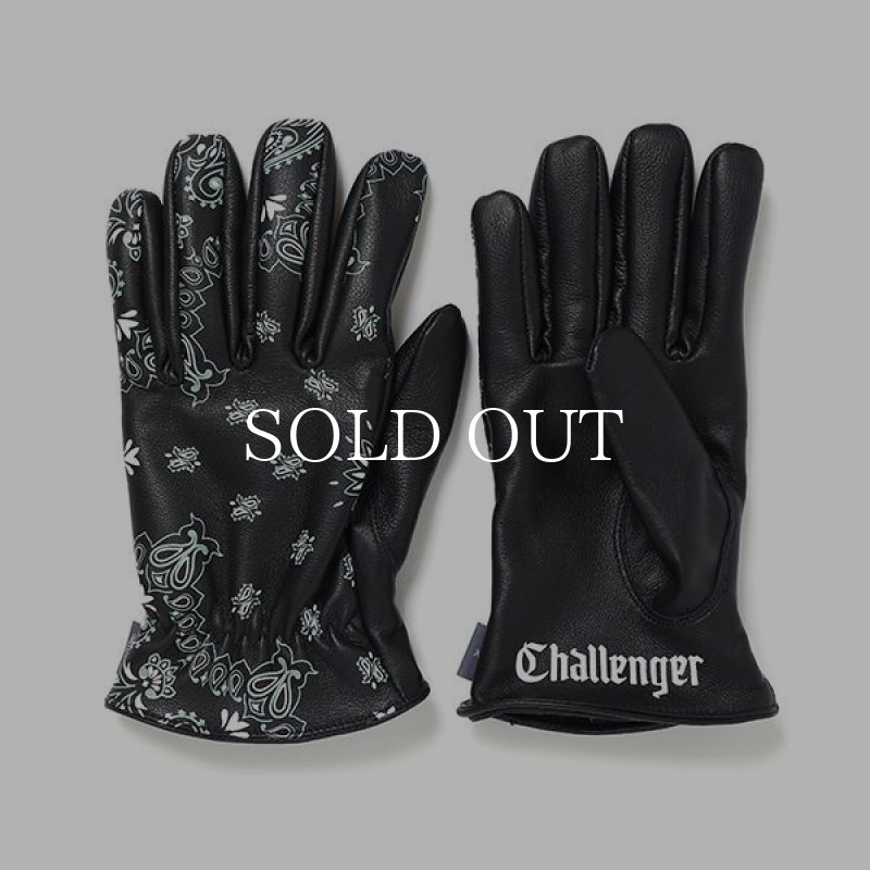 CHALLENGER BANDANA LEATHER GLOVE (BLACK) CLG-AC 023-040 公式通販