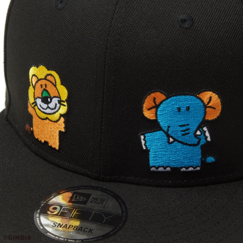 NEW ERA 9FIFTY たべっ子どうぶつ オールオーバー ブラック 14346929