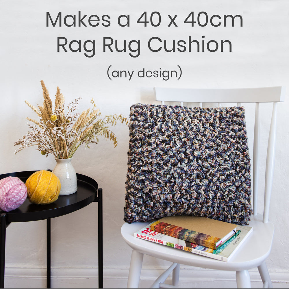 Ragged Life Rag Rug Cushion Kit - Turn Offcuts into Cute Cushions