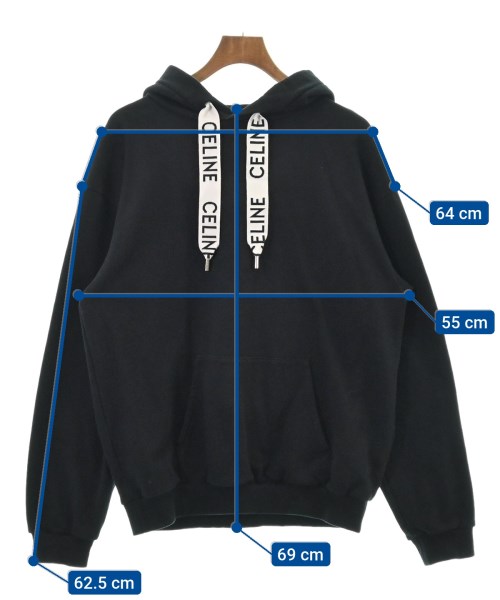 CELINE（セリーヌ）パーカー 黒 サイズ:L メンズ/2200439601030