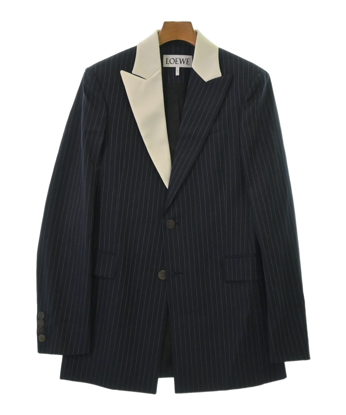 LOEWE（ロエベ）テーラードジャケット 紺 サイズ:44(S位) メンズ