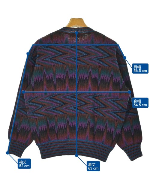MISSONI（ミッソーニ）ニット・セーター 青 サイズ:46(M位) メンズ