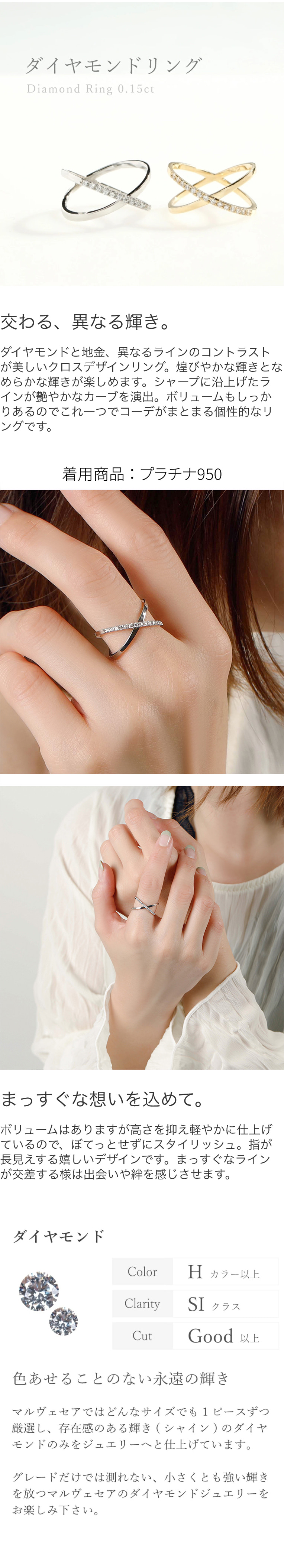 楽天市場】【SS限定 10％OFF！】 ダイヤモンド リング 18金 0.15