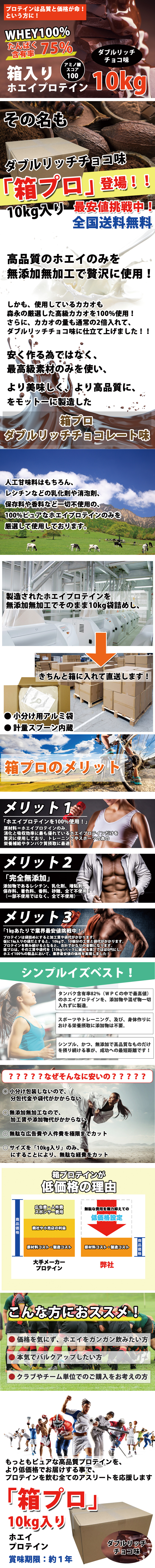 楽天市場】コスパ最強 10kg ホエイプロテイン ダブルリッチ