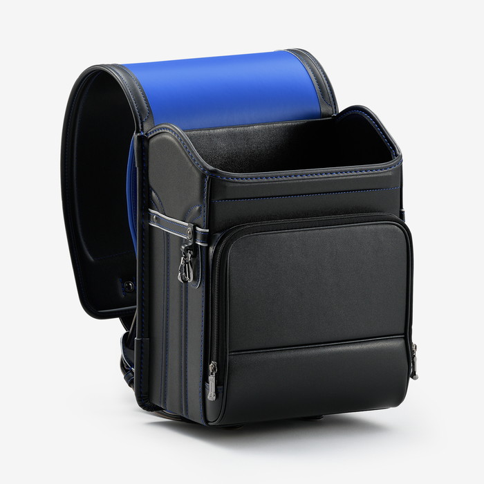 完売】レザーボルカ リアカラー ブラック/マリンブルー / ランドセルナビ