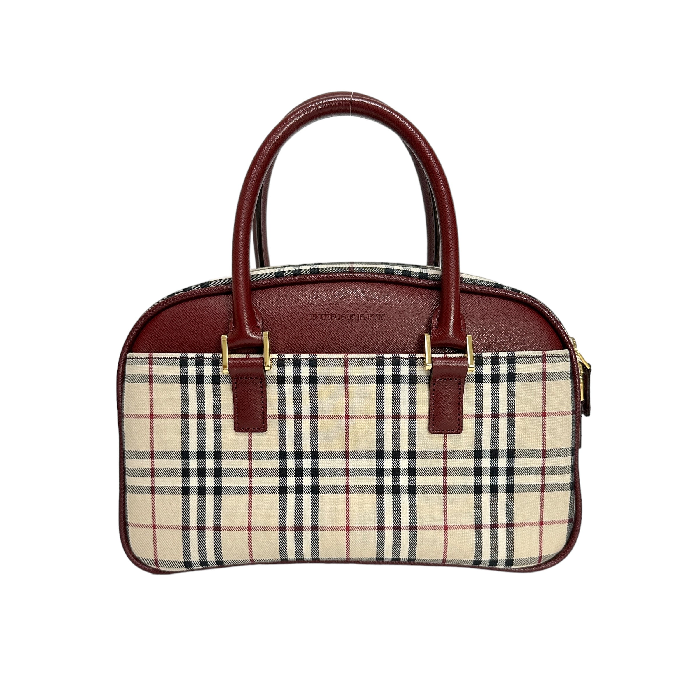 Burberry バーバリー ノバチェック ミニボストンバッグ