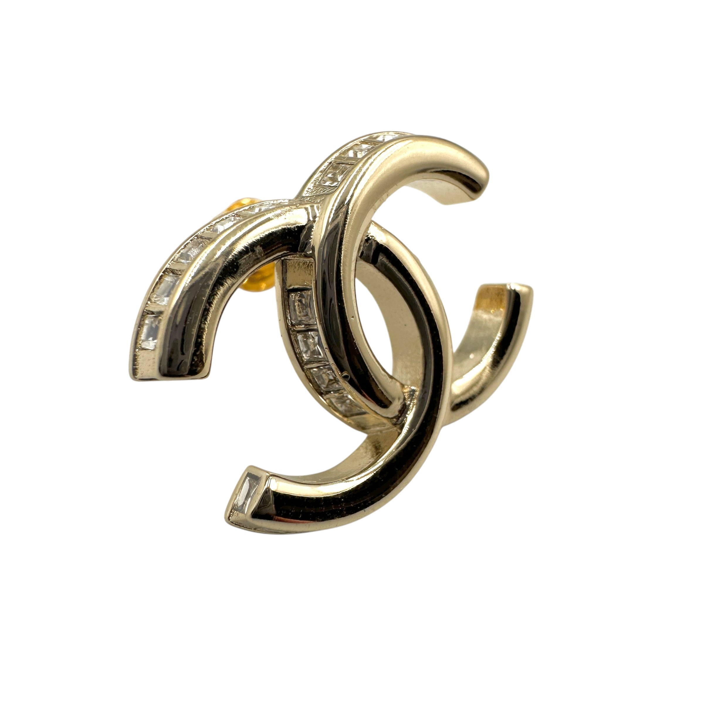 CHANEL シャネル ココ ラインストーンピアス