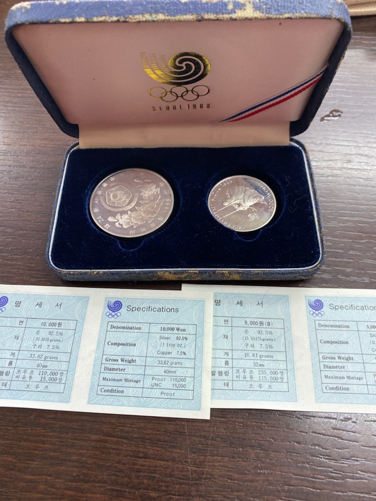 韓国 ソウル オリンピック 1988 記念メダル 銀貨 シルバー 10000ウォン