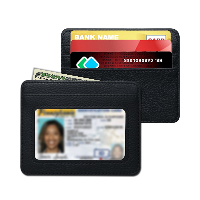 透明ウィンドウカードケース 耐摩耗・耐傷大容量IDカードホルダー