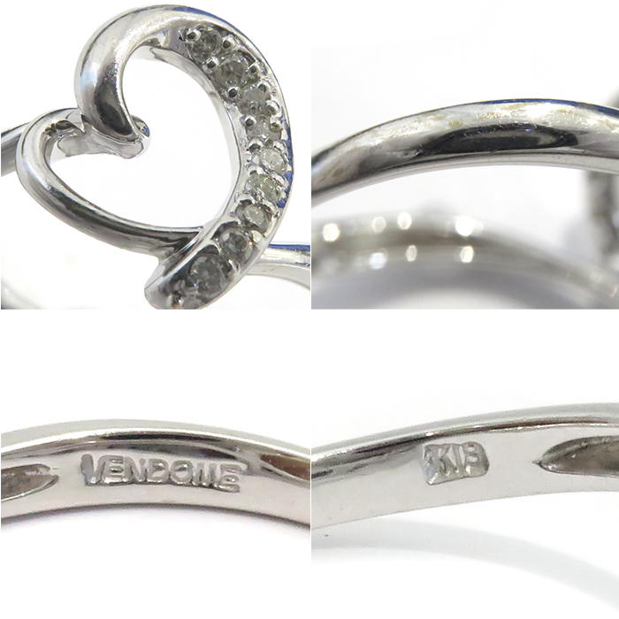 ヴァンドーム青山(VENDOME AOYAMA) K18 ダイヤモンド 指輪 オープン