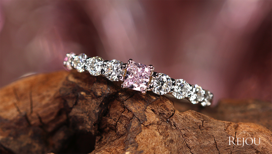 ピンクダイヤモンド 0.174ct/FPP/SI1 ハートアンドキューピッド