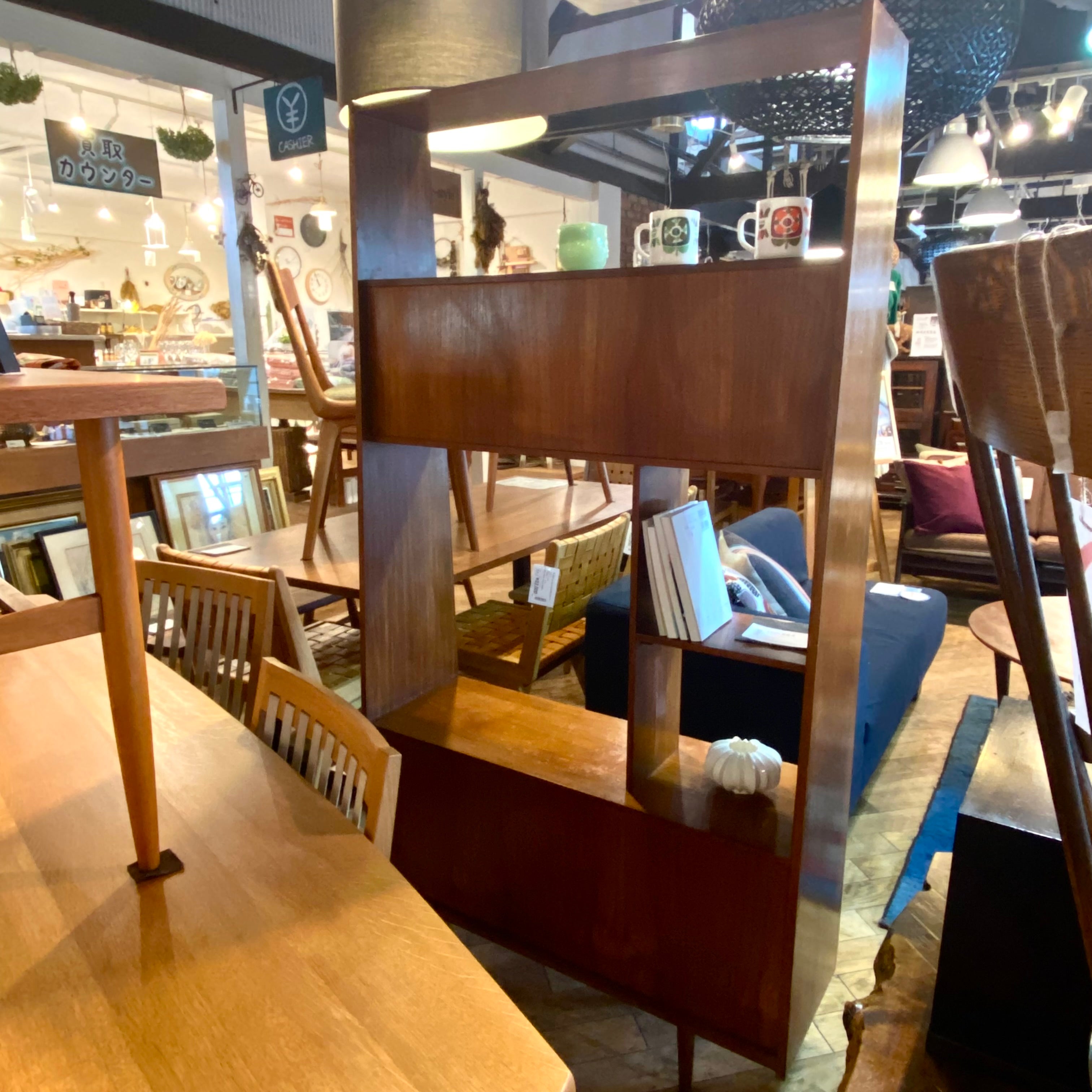 イギリスヴィンテージ ブックシェルフ オープンラック ディバイダー