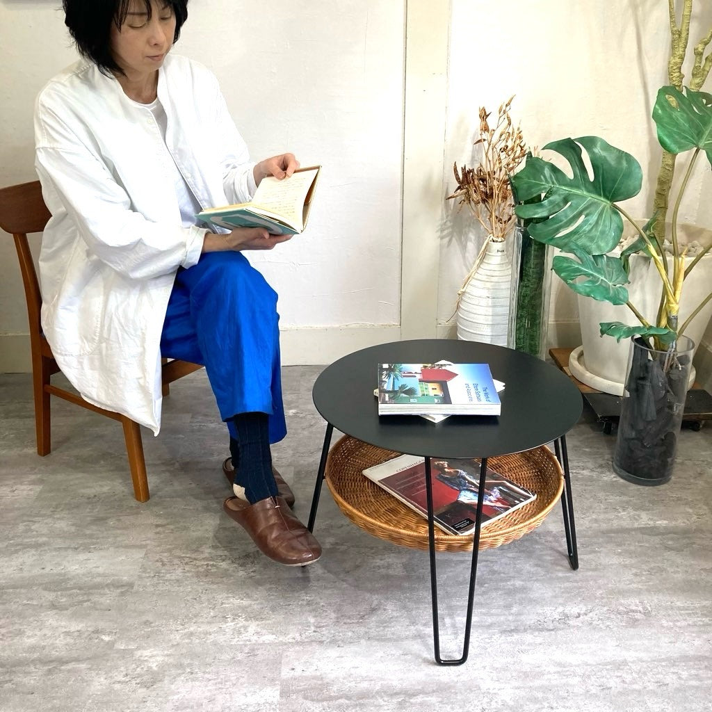 イデー / IDEE ワラビー ローテーブル ラウンドブラック 中古 モダン