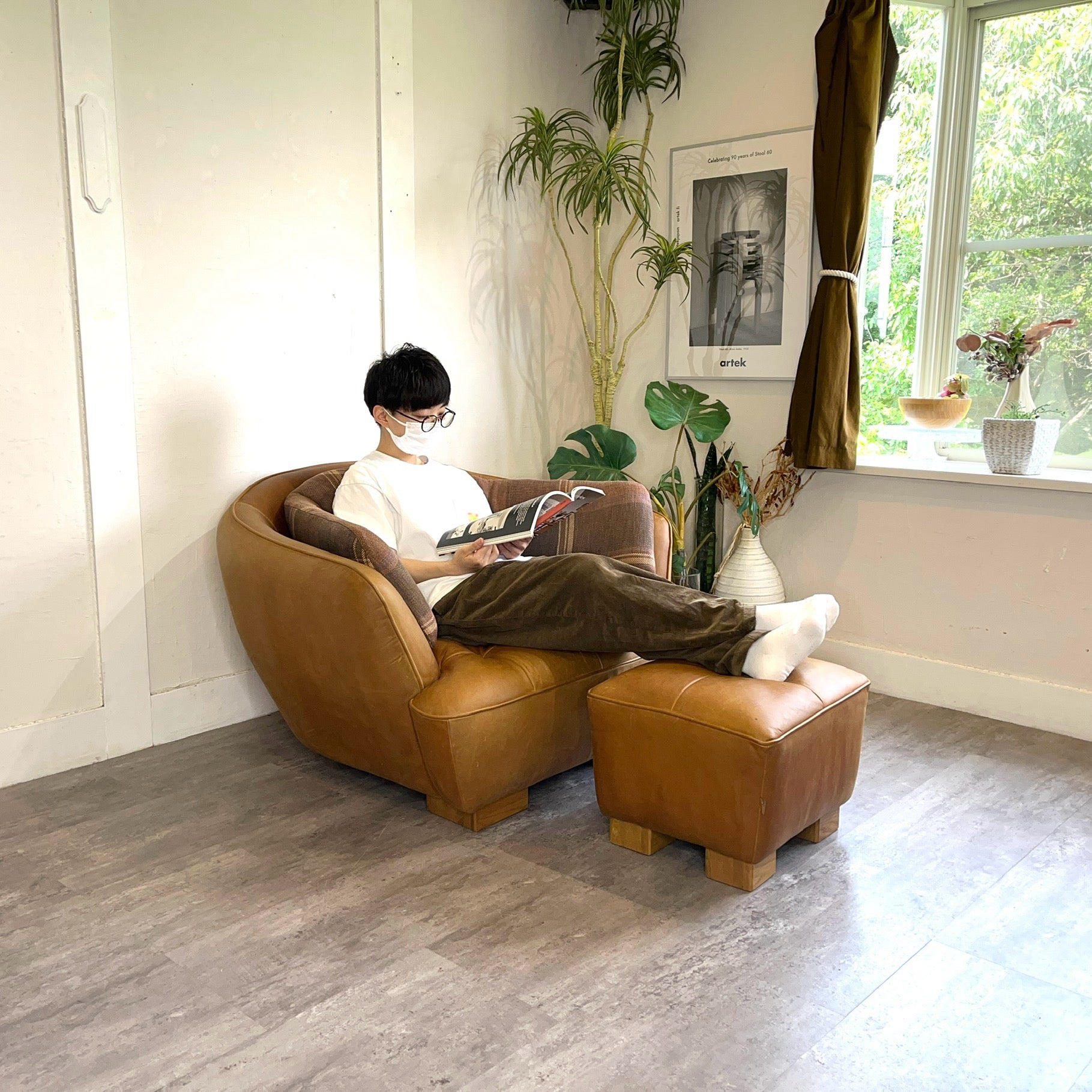 クラッシュゲート / CRASH GATE オピアムソファ 1P & オットマン 中古