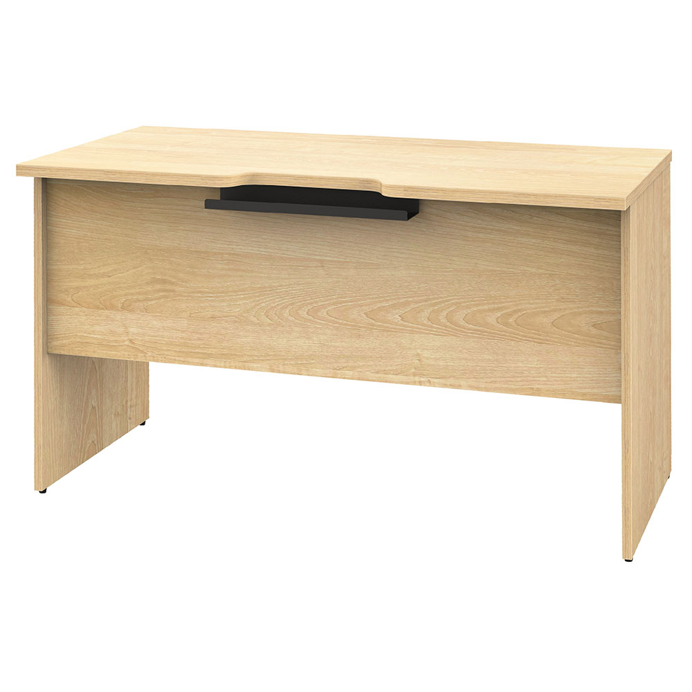 プラン木製デスク W1200×D600 ナチュラル×ナチュラル脚 引出付き RFPD