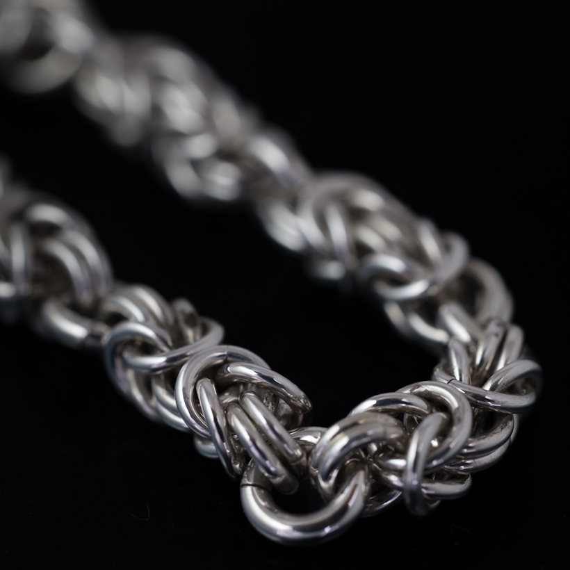 ナバホ族 Pat Bedonie シルバー チェーン ブレスレット【送料無料】