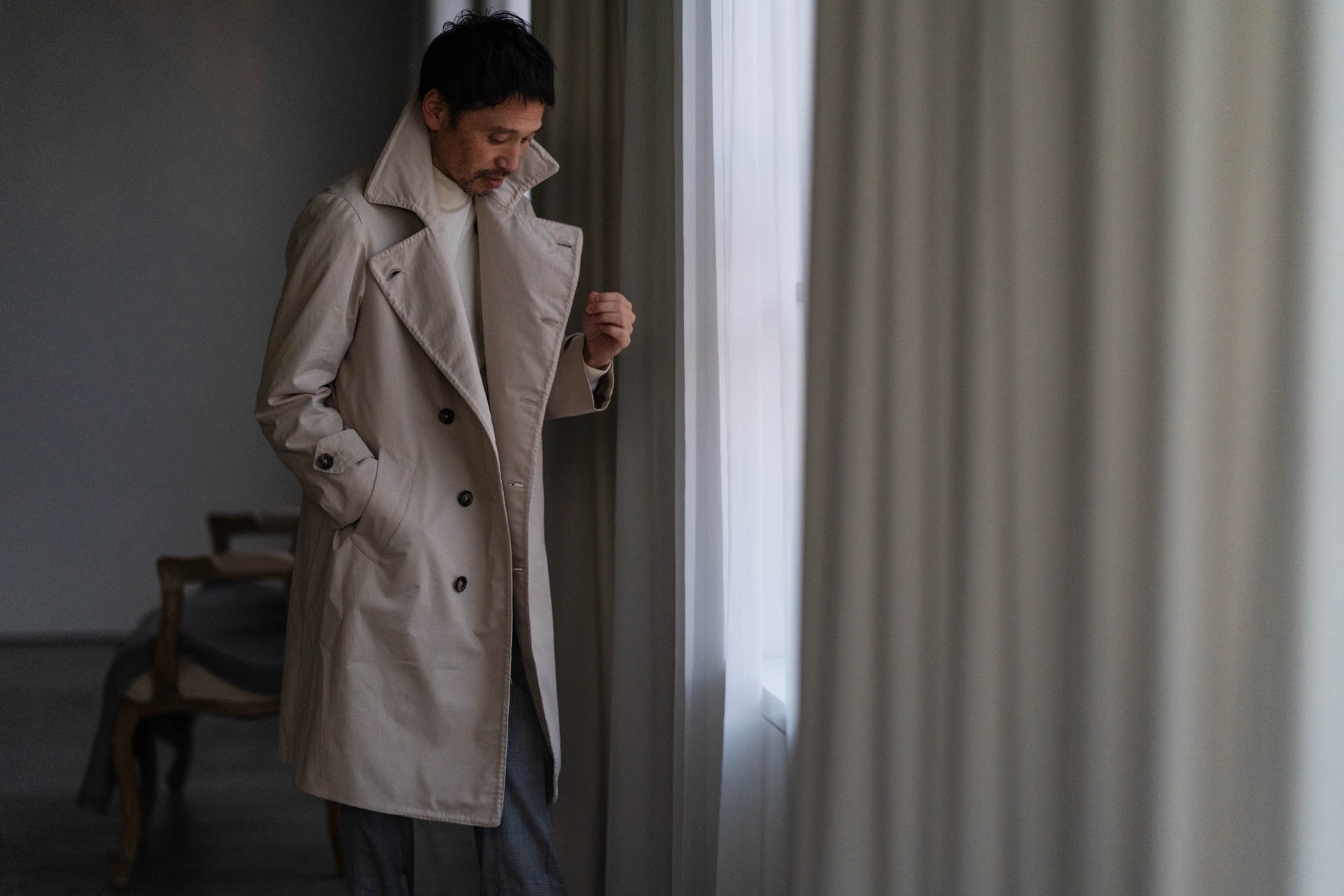 2024 Spring & Summer – RING JACKET Napoli Cotton Over Coat