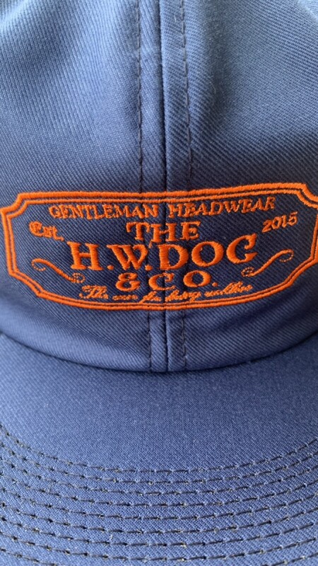 THE H.W.DOG&CO TRUCKER CAP23SS 刺繍ロゴ BLUE - PHILLIP66