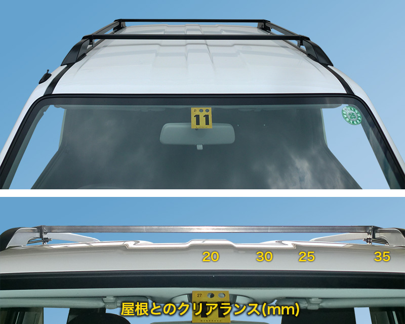 ルーフレールクロスバー （ジムニーJB23/JB33/JB43ルーフレール装着車