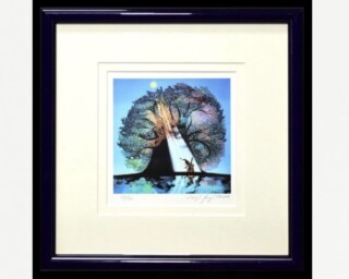 藤城清治『月光の響』 ｜骨董品買取 緑和堂