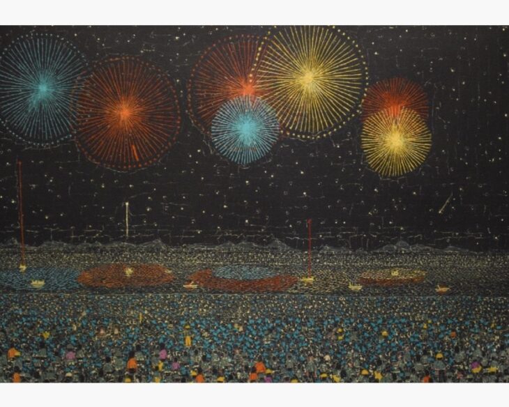 山下清 『長岡の花火』 ｜骨董品買取 緑和堂