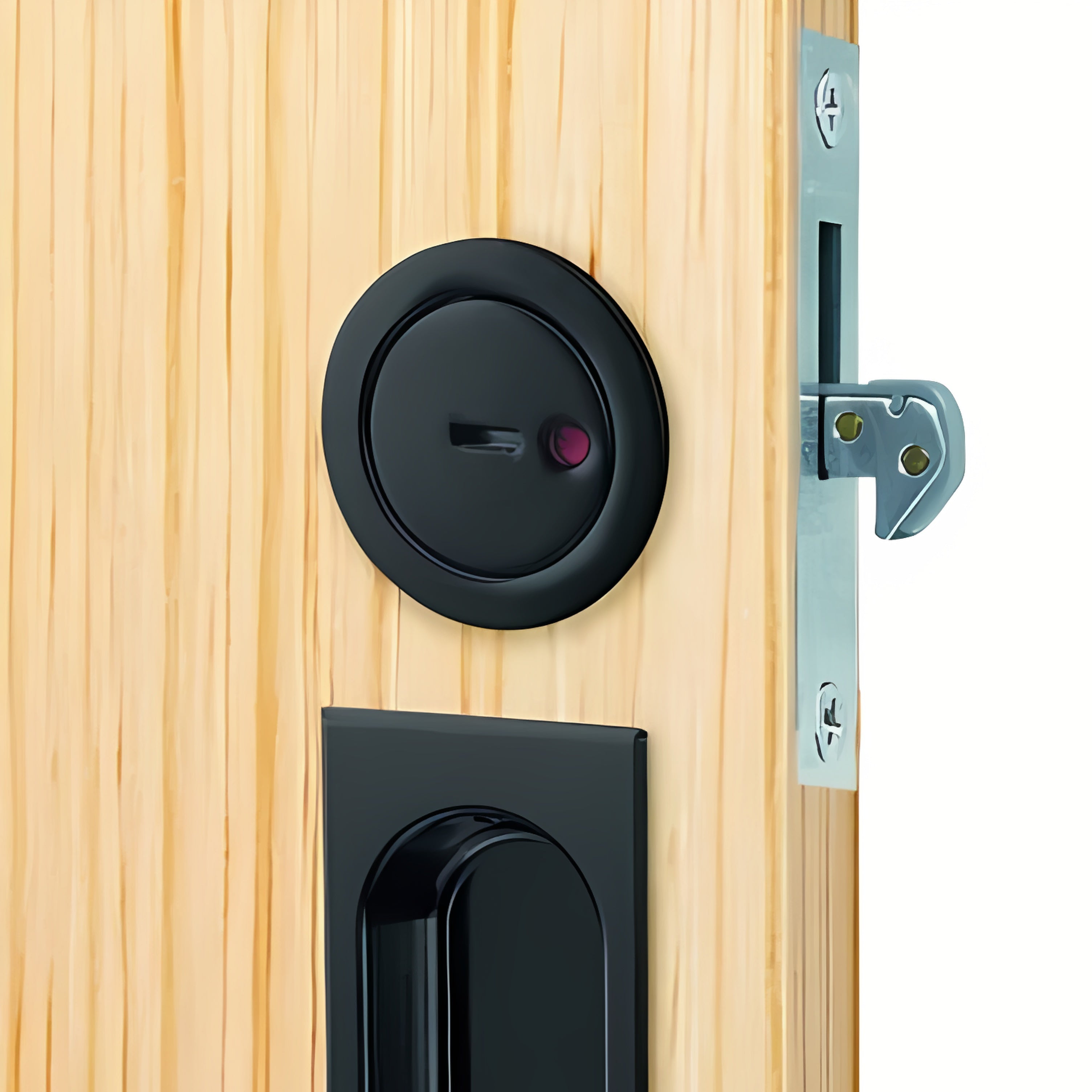 引き戸後付表示錠セット B型（ブラック）,引き戸共通部材,引き戸用錠