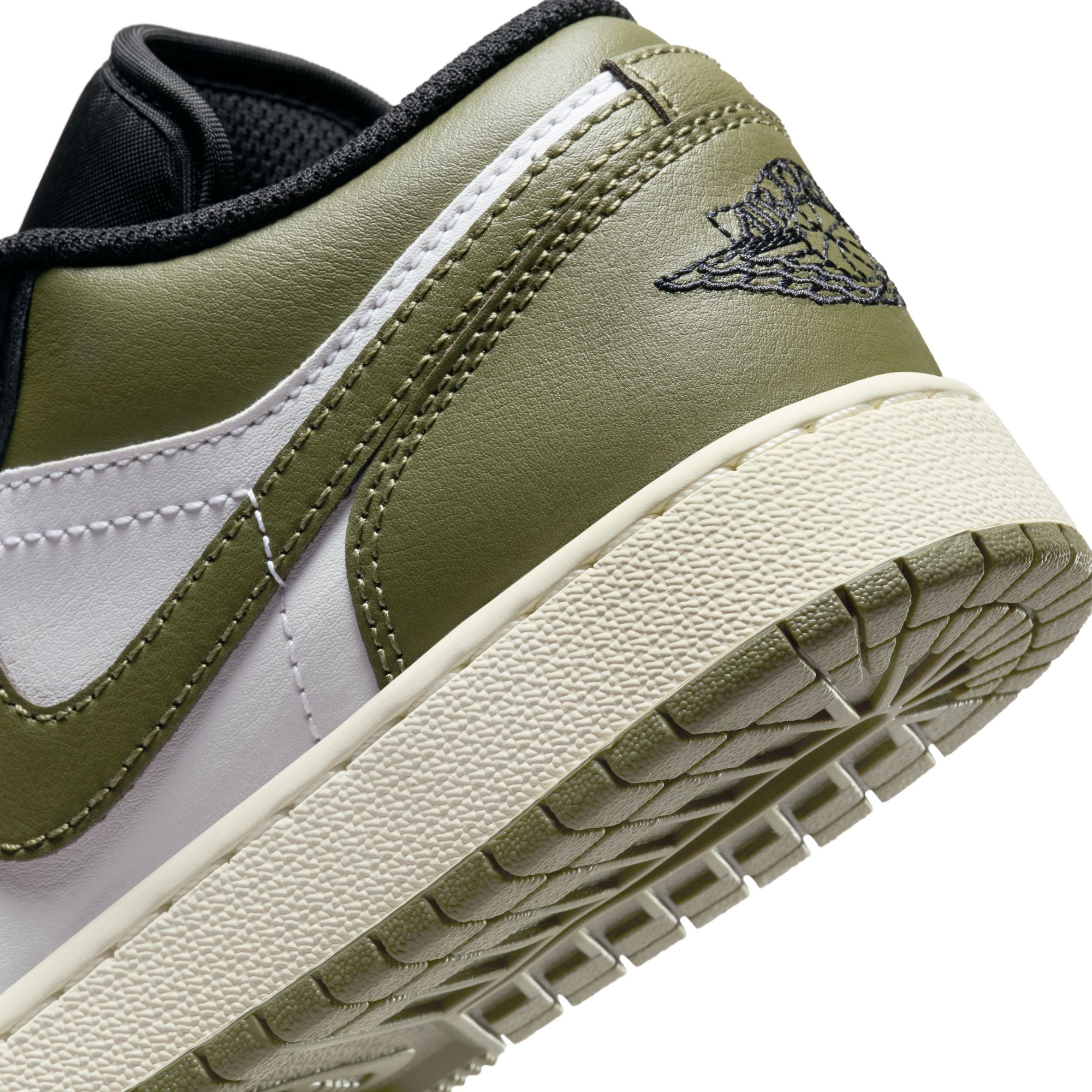 Jordan 1 Low Black Toe Medium Olive GS – WOODstack