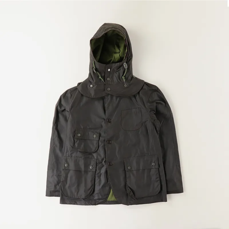 Barbour x Engineered Garments Upland Waxed Jacket Olive Green