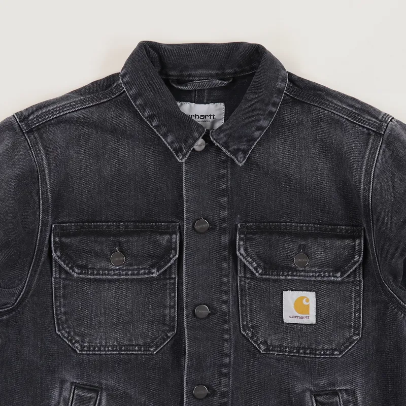 Carhartt WIP Mens Stetson Workwear Cotton Work Jacket Black