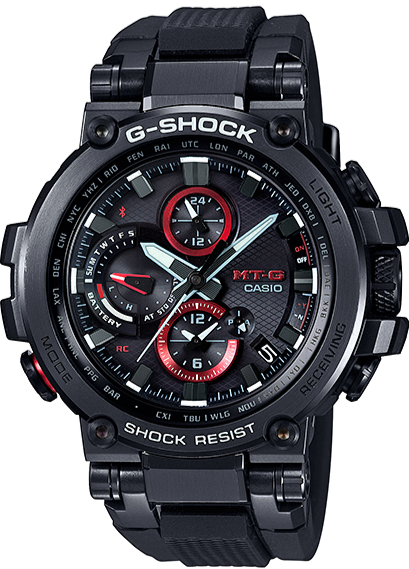 Casio G-Shock MT-G All-Black & Red MTG-B1000B-1A – WATCH OUTZ