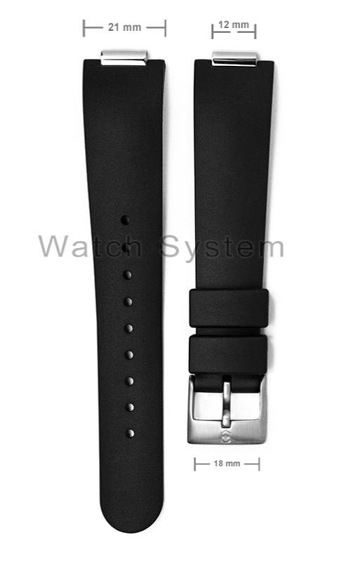 PULSEIRA VICTORINOX 000932 PRETA - PVC - 21 MM - Watch System