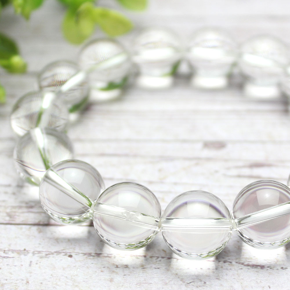 14mm】水晶ブレスレット｜浄化・開運に最適な天然石パワーストーン